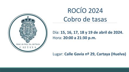 CUOTAS HERMANDAD DEL ROCÍO