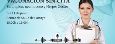 Radio Cartaya | Vacunación sin cita, este miércoles 11 en el Centro de Salud