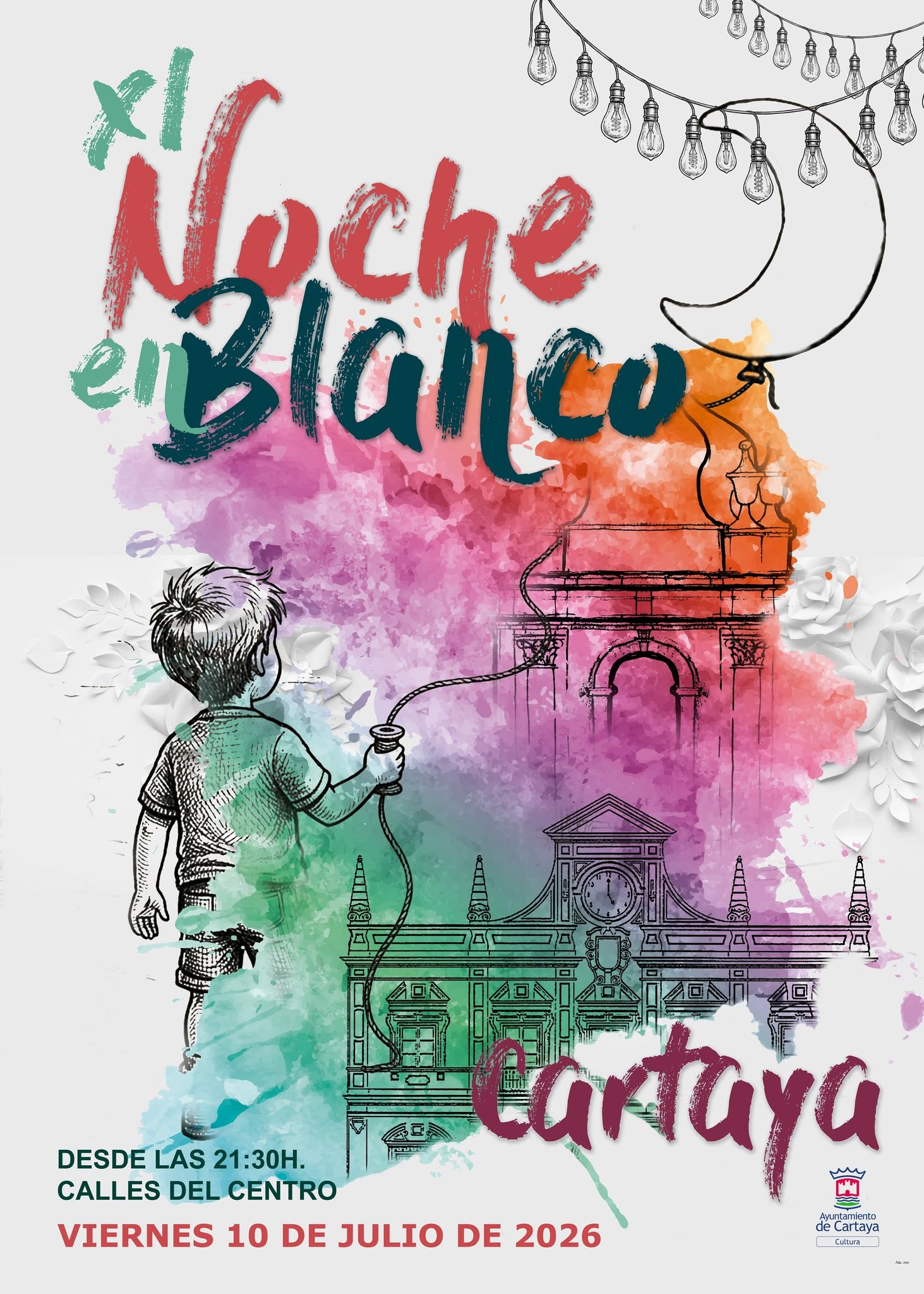 Cartel XI Noche en Blanco de Cartaya 2026